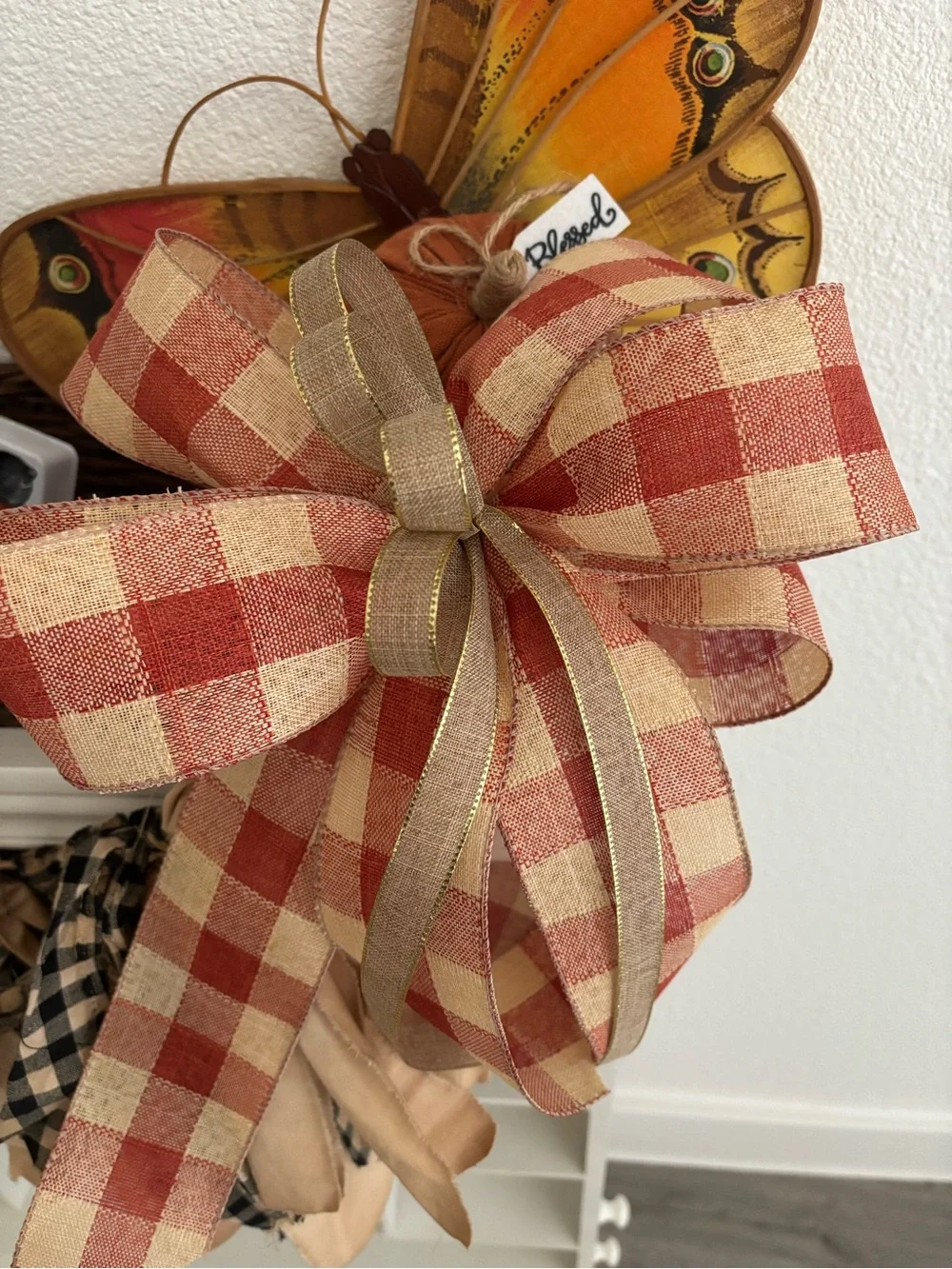Autumn Country RusticFarmhouse Welcome Wreath Handmade w/Sign Custom Final Sale